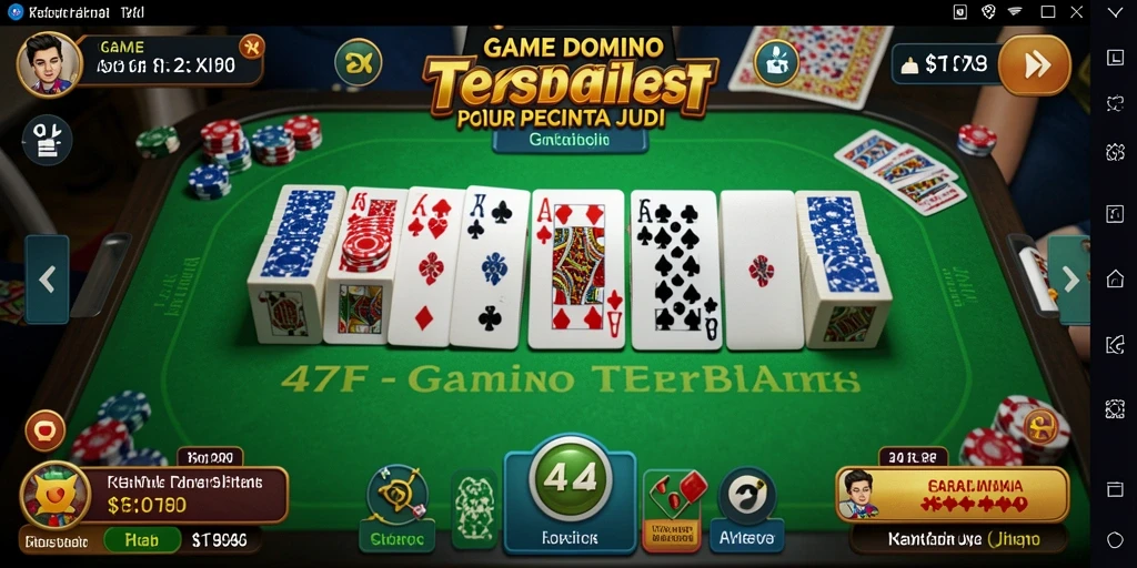 Gambar gameplay seru dalam permainan domino 47F.