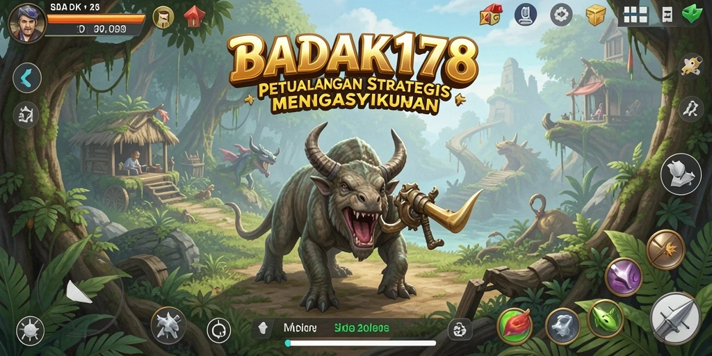 Tampilan gameplay BADAK178 dengan pertarungan strategis yang mendebarkan.