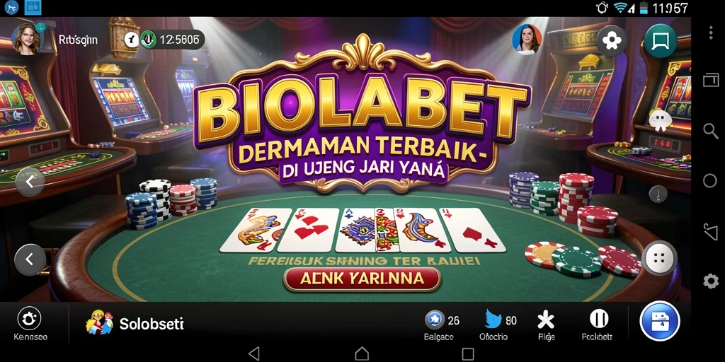 Tampilan gameplay seru di aplikasi BIOLABET Kasino.