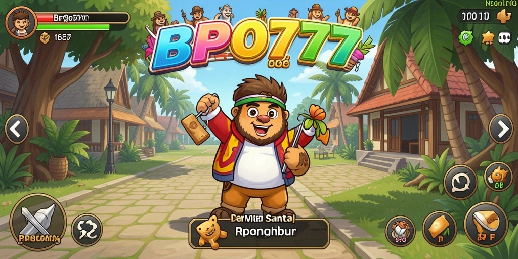 Screenshot BPO777 menampilkan gameplay menarik yang penuh warna.