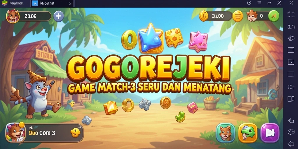 Screenshot GOGOREJEKI menampilkan gameplay seru dan penuh warna.