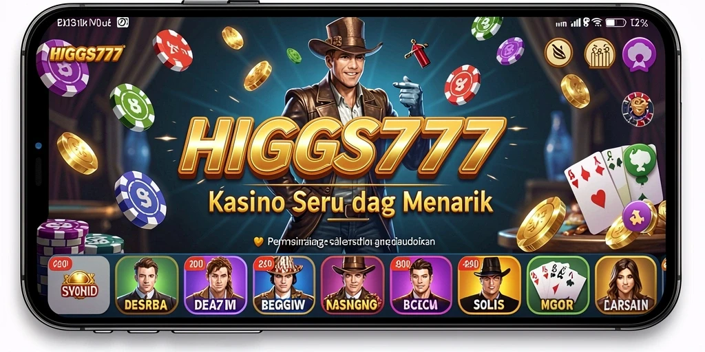 Tampilan gameplay HIGGS777 yang menarik dan penuh warna.