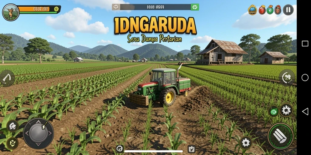 Gameplay seru dalam mengelola kebun di IDNGARUDA.