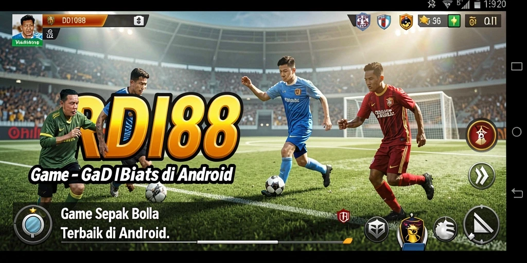 Tampilan grafis memukau dalam gameplay sepak bola