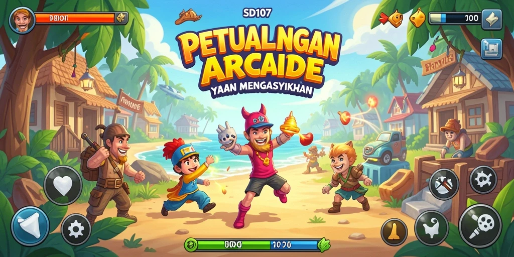 Screenshot gameplay SD107 menampilkan aksi seru dan grafis menawan.